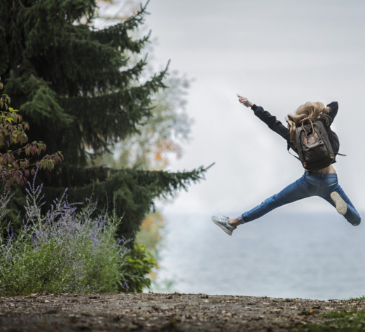 Inspiratiedagen adventure jump vrouw