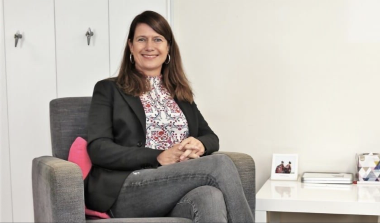 Marion op kantoor
