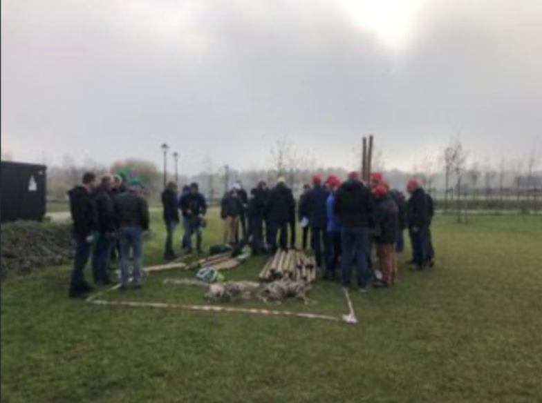 Voetbalveld groep